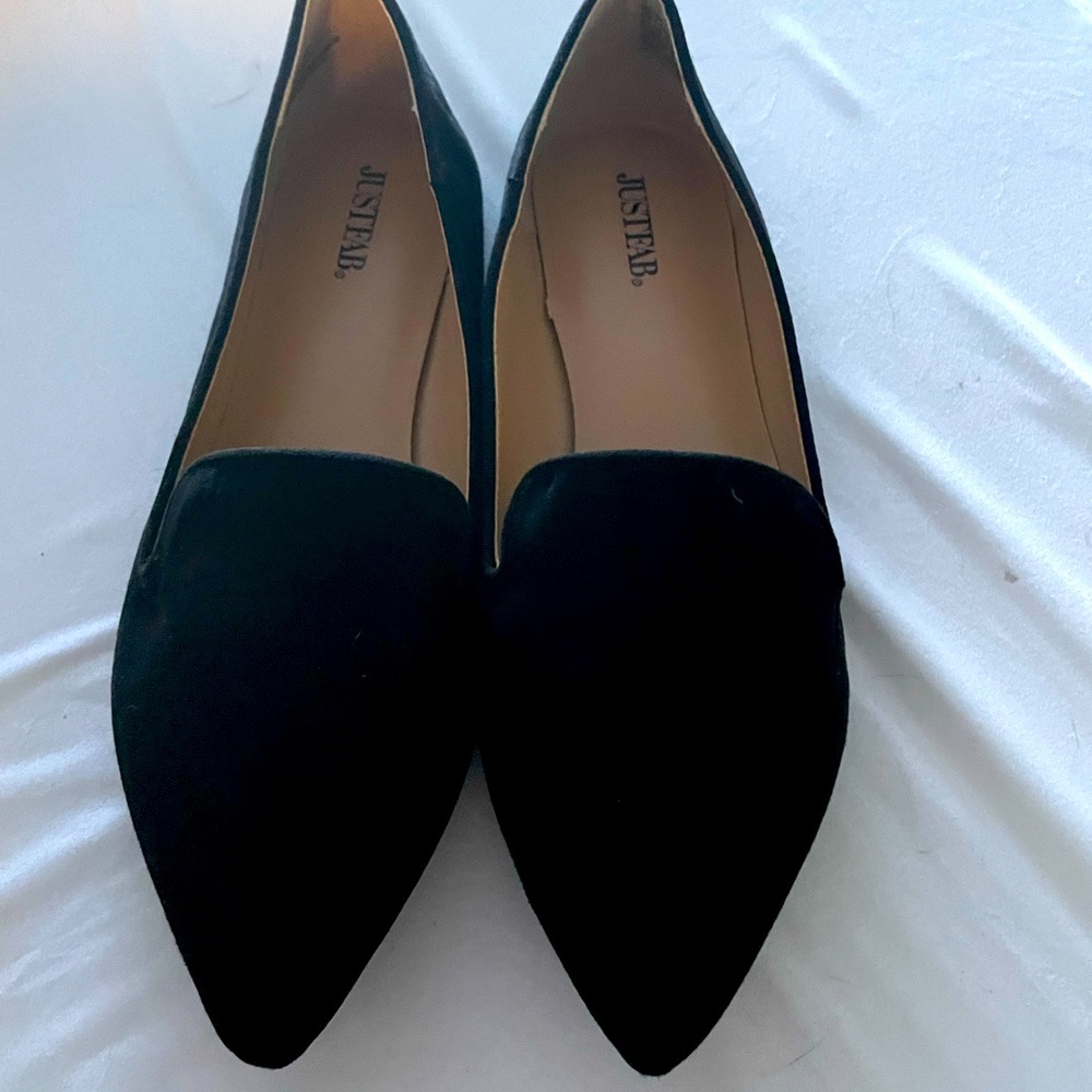 Black loafers
